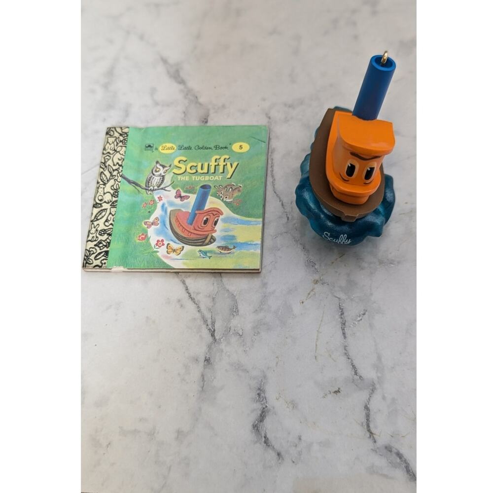 Hallmark Limited Vintage Scuffy the tugboat ornament 2000 Little Golden Books